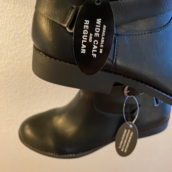 NWT Style & Co Black Riding Boots, size 10 - Picture 5 of 7